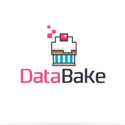 Cupcake logo with the title 'Cupcake concept for Data company '