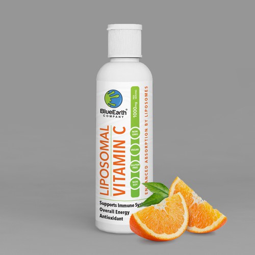 Vitamin label with the title 'Vitamin C Label'