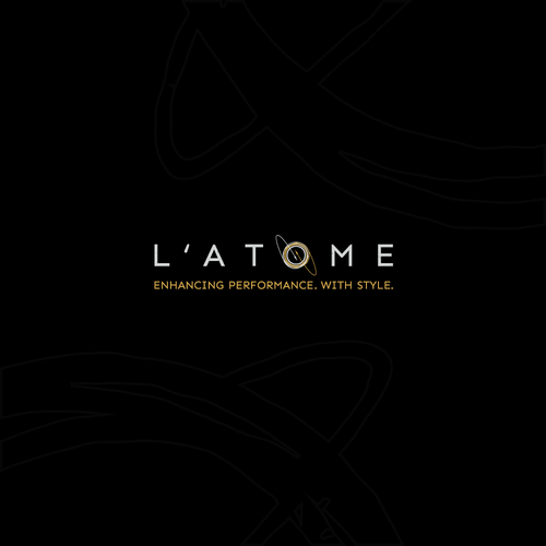 Atom design with the title 'Organic & luxury logo for clothing brand '