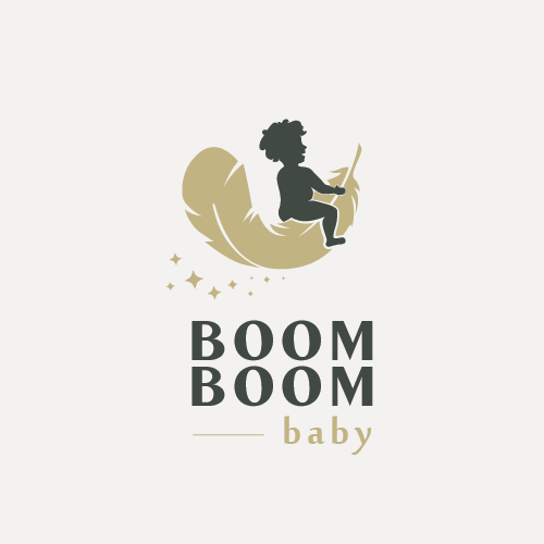 Baby clothing logo with the title 'baby products logo'