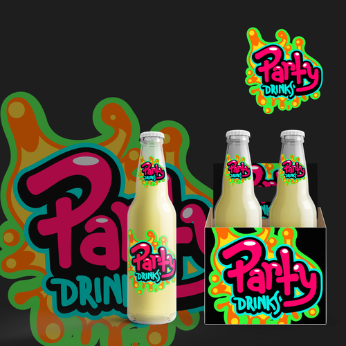 Drink brand with the title 'Party'