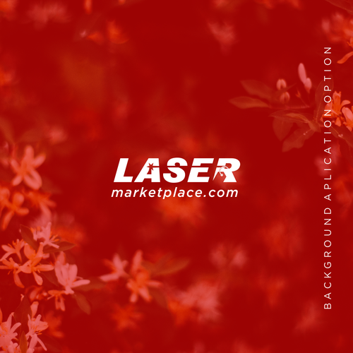 Laser design with the title 'LaserMarketplace'