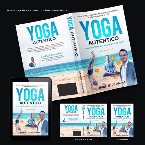 Paperback book cover with the title 'Yoga Autentico'