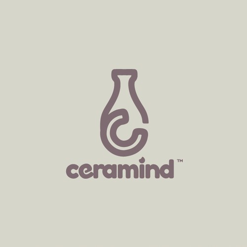 Pottery logo with the title 'Ceramind'