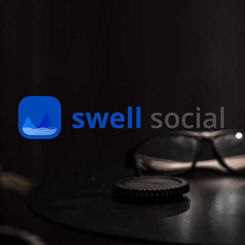 Instagram logo with the title 'swell social'