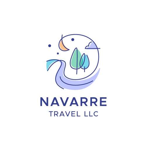 Night design with the title 'Logo for Travel advisor company'