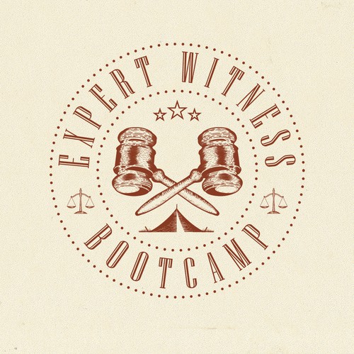 Road trip logo with the title 'Vintage logo for Expert Witness Bootcamp'