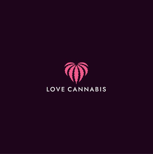 Vapor logo with the title 'Love Cannabis Logo'