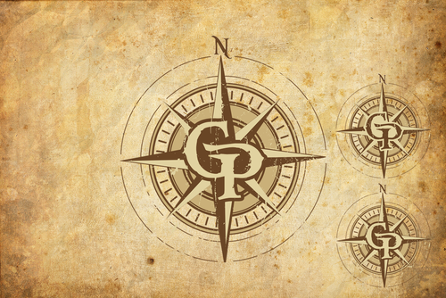 Compass design with the title 'Compass Logo'