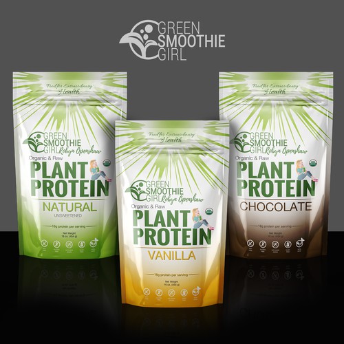 Protein packaging with the title 'Bring GSG's Product Packaging Up To Date'