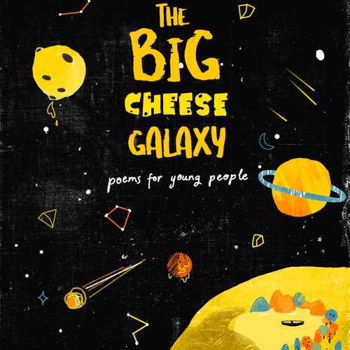 Galaxy book cover with the title 'Book cover concept'