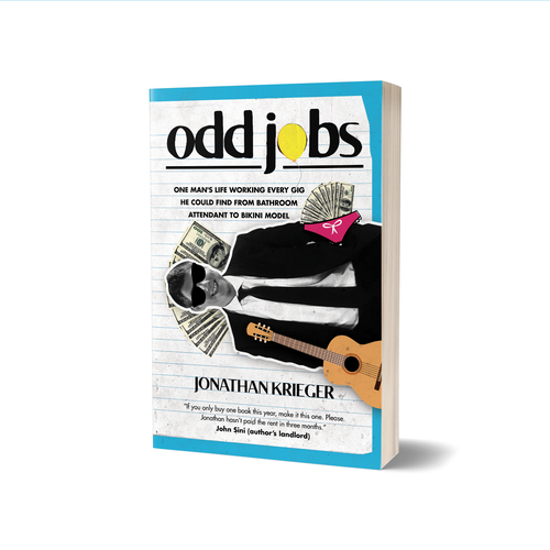 Funny book cover with the title 'Odd Jobs Book Cover'