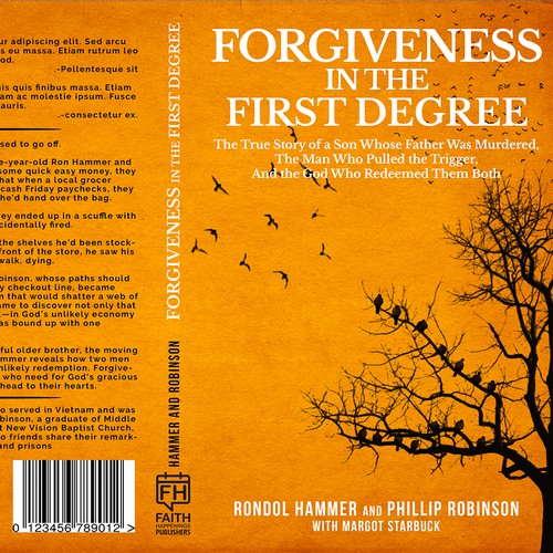 Tree book cover with the title 'Forgiveness in the First Degree Book Cover'