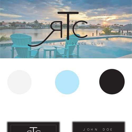 Letterhead brand with the title 'Simple, chic, and long lasting logo'