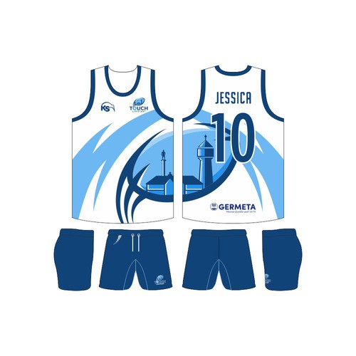 Rugby design with the title 'TOUCH LIPSTADT'