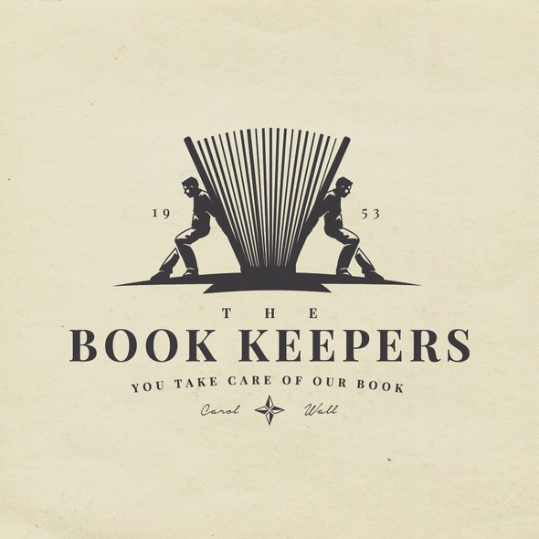 Documentary logo with the title 'The Book Keepers'