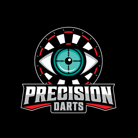 Target design with the title 'Precision Darts'