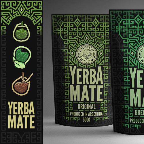 Tea packaging with the title 'Illustrated Packaging for Tea'