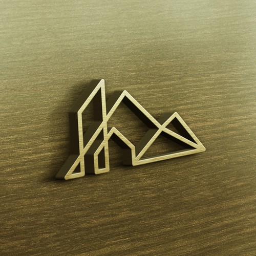 Construction logo with the title 'Deschutes custom homes'