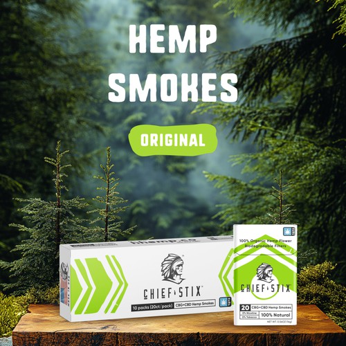 Hemp design with the title 'Web banner design'