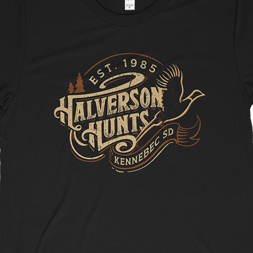Hunting t-shirt with the title 'Halverson Hunts'