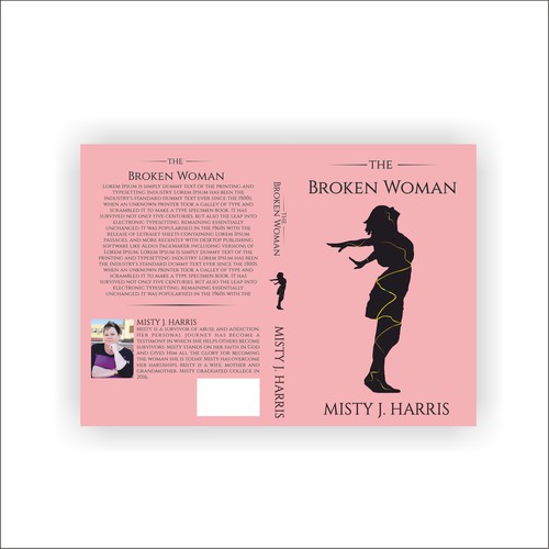 Broken design with the title 'Design a cover for The Broken Woman'