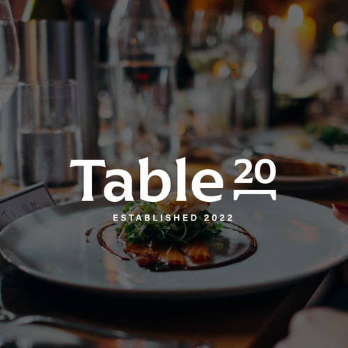 Bistro logo with the title 'Logo Design - Table 20'