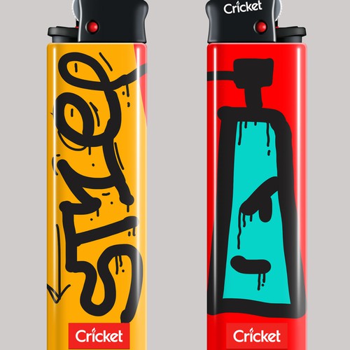 Urban artwork with the title 'Street Art Lighter Design – Bold Graffiti Illustration.'