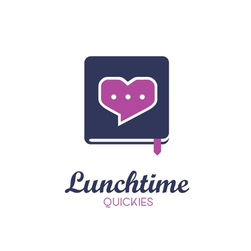 Romantic logo with the title 'Lunchtime Quickies'