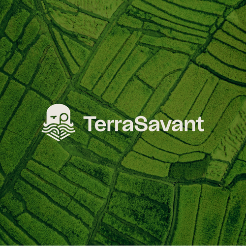 Agricultural logo with the title 'Terra Savant Logo'