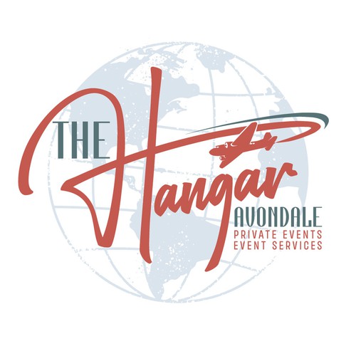 Aviation logo with the title 'Aviation Themed Event Center'