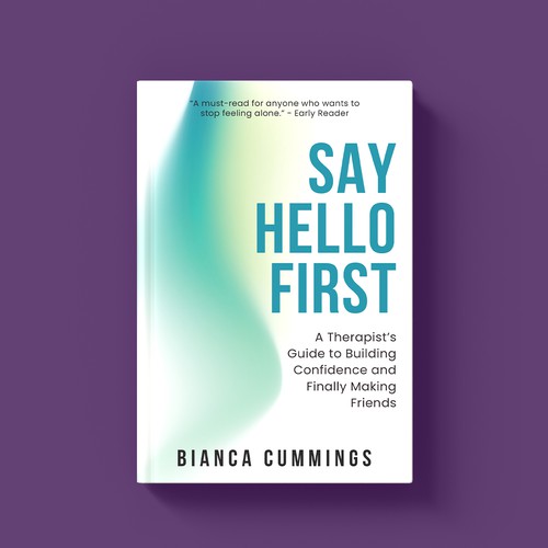 Friend design with the title 'say hello first'