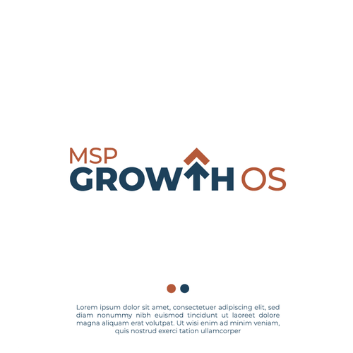 Growing design with the title 'Logo for MSP Growth OS'