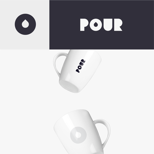 Typography logo with the title 'Pour'