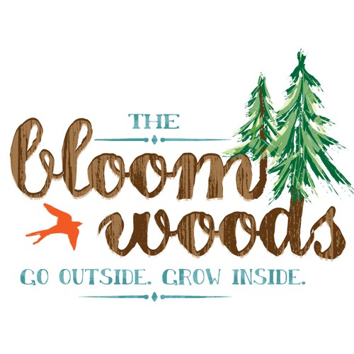 Retreat logo with the title 'Rustic logo for adventure retreat center'