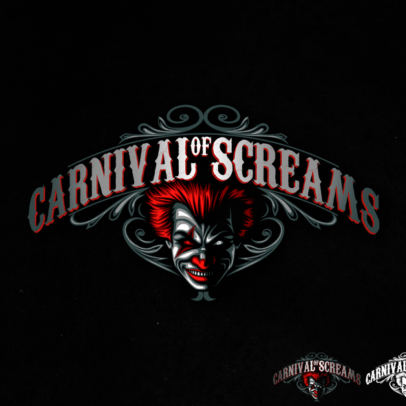 Horror logo with the title 'Carnival Of Screams'