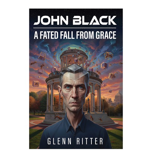 Time travel book cover with the title 'Cover design for science fiction book'