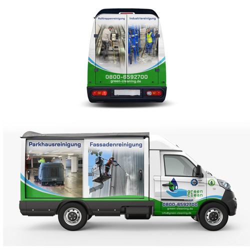 Design with the title 'Green Clean'