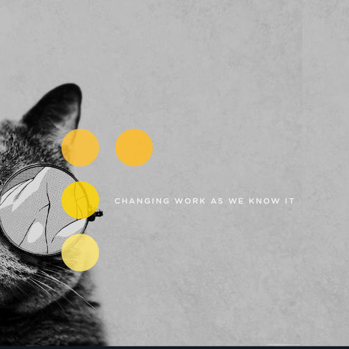 Work design with the title 'New social movement logo'