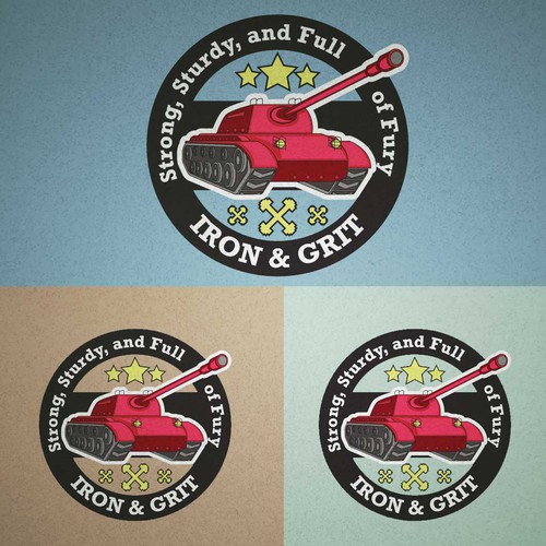 Gym t-shirt with the title 'Iron & Grit'