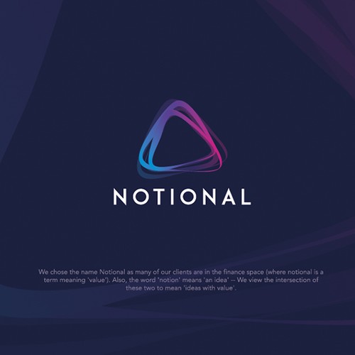 Startup brand with the title 'Notional Logo design '