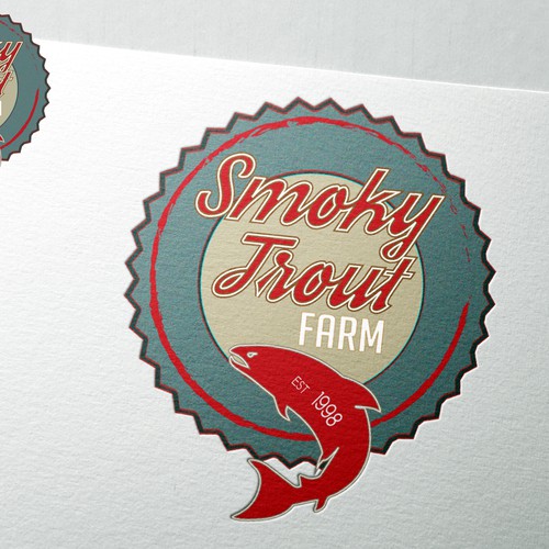 Fish brand with the title 'Bring us into the 21st Century. Successful family run fish farm needs a new image.'