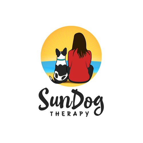 Well-being logo with the title 'SunDog Therapy Logo '