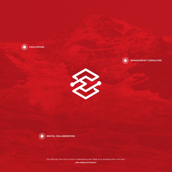 Path design with the title 'Hexagon E logo'