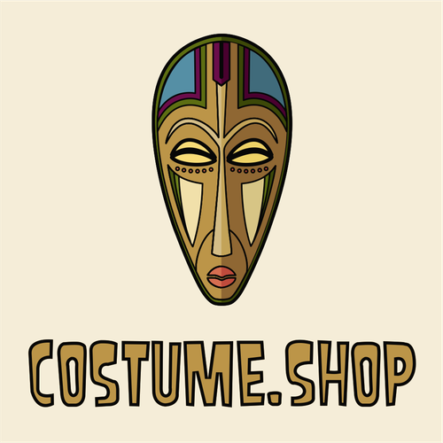 Cosplay logo with the title 'Logo concept for Costume.shop'