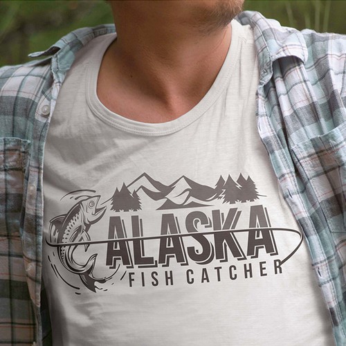 Mountain brand with the title 'Alaska Fish Catcher'