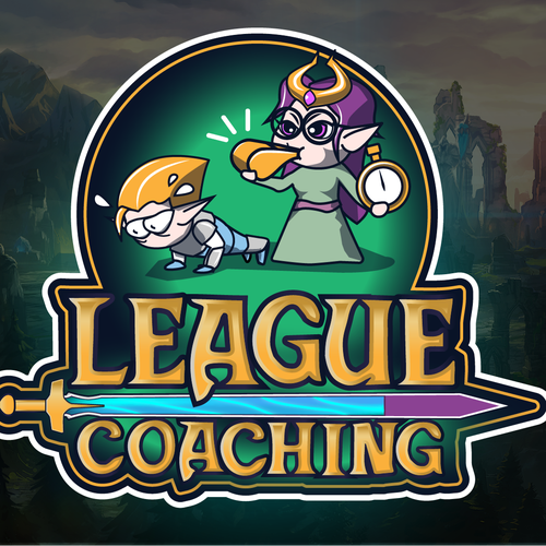 Elf design with the title 'Logo proposal for a game community'