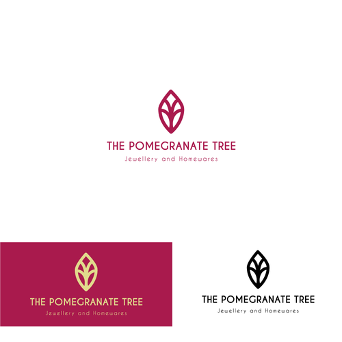 Pomegranate design with the title 'Pomegranate Tree'