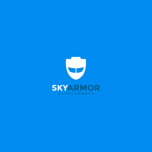 Airline and flight logo with the title 'SKYARMOR'