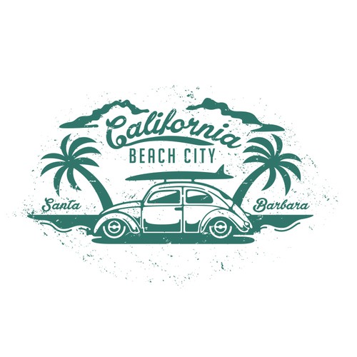 Beach logo with the title 'California Beach City'